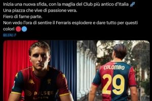 租借加盟热那亚！科隆博社媒：为成为其中一员感到自豪