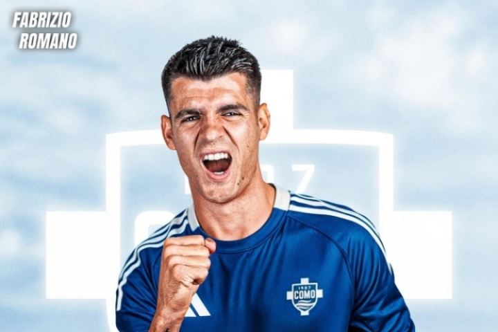 一张图都放不下🤣莫拉塔职业生涯辗转西英意土，下一站加盟科莫