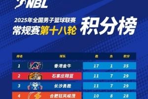 2025年NBL常规赛第18轮战罢 石家庄翔蓝锁定最后一个季后赛席位