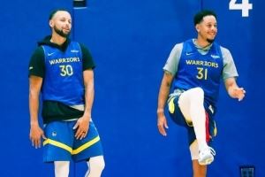 赛斯：小时候我和斯蒂芬在家什么都争 他对我加入勇士持开放态度