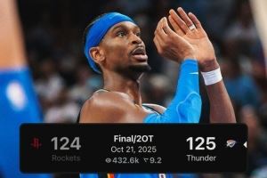 热度爆棚！雷霆vs火箭的直播观看人数比今年超级碗的人数多出2万