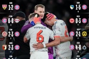 继续刷新纪录!拜仁发布16连胜海报:胜巴黎、切尔西、多特、药厂